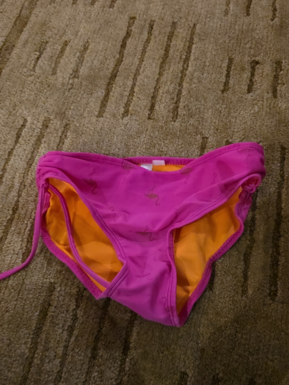 5/25 Limited Too Bathing Suit Bottom Pink Trim Size 7/8..